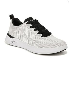 Vionic Arrival Womens Walking Shoe Size 8 White and Black Oxford Sneakers